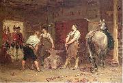 John Seymour Lucas After Culloden- Rebel Hunting, oil painting